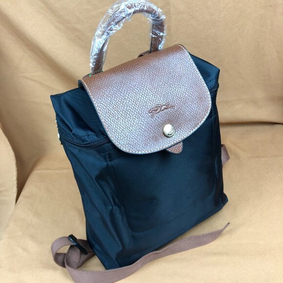 LONGCHAMP Mini Le Pliage Backpack In black - Picture 5 of 8